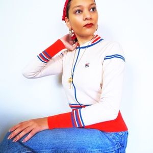 Zippered Fila cardigan from Urban Outfitters